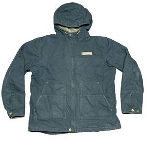 Columbia Roughtail Work Chore Jacket Men's L Fleece Lined Barn Coat PHG Hooded